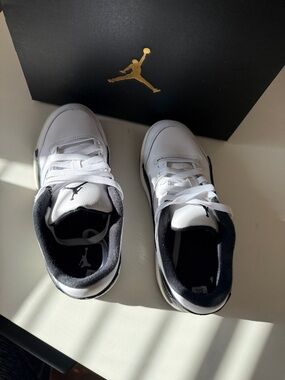 Jordan Men’s Low-Top Sneakers in White and Black